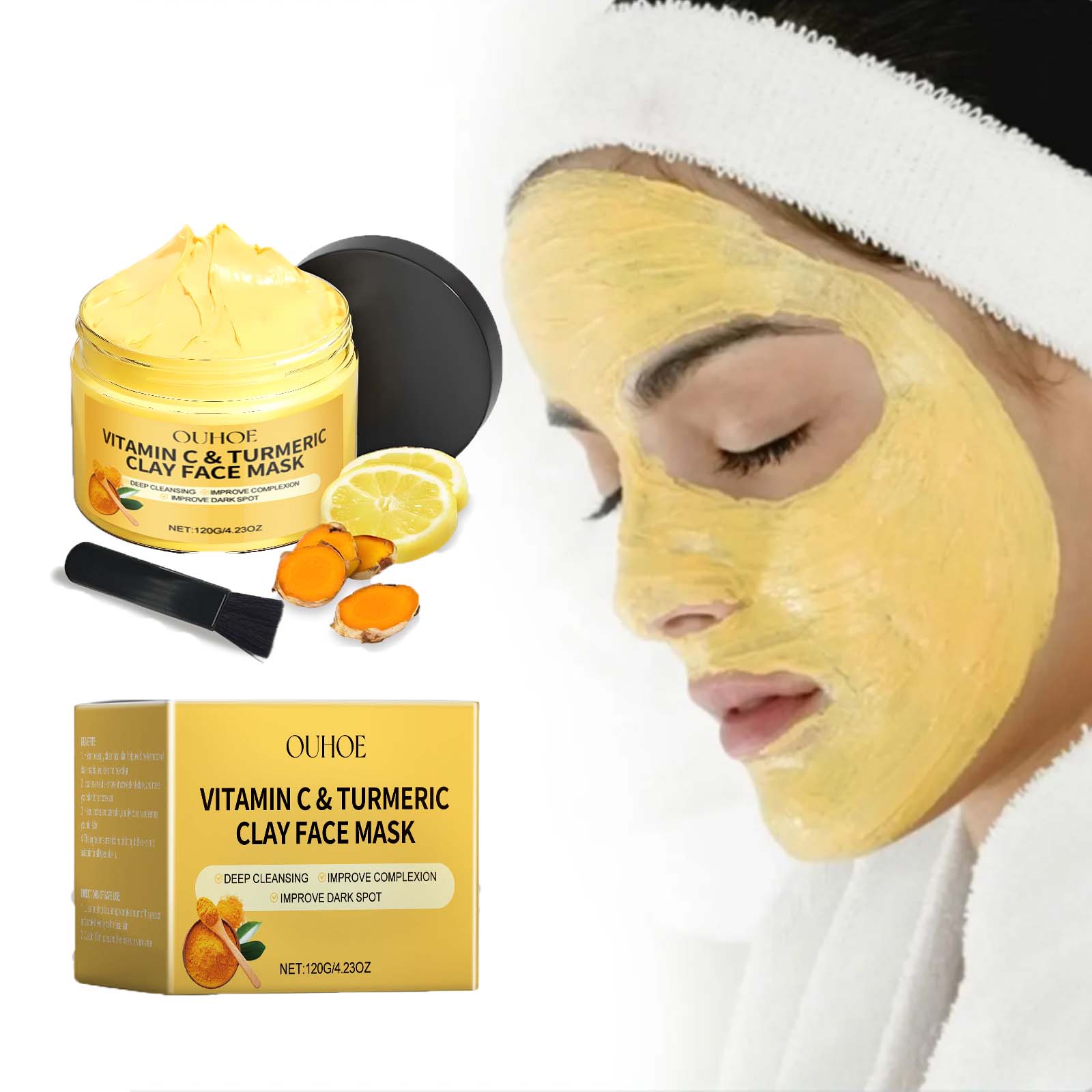 Dust Mask Construction - Vitamin C Turmeric Mud Mask Exfoliating