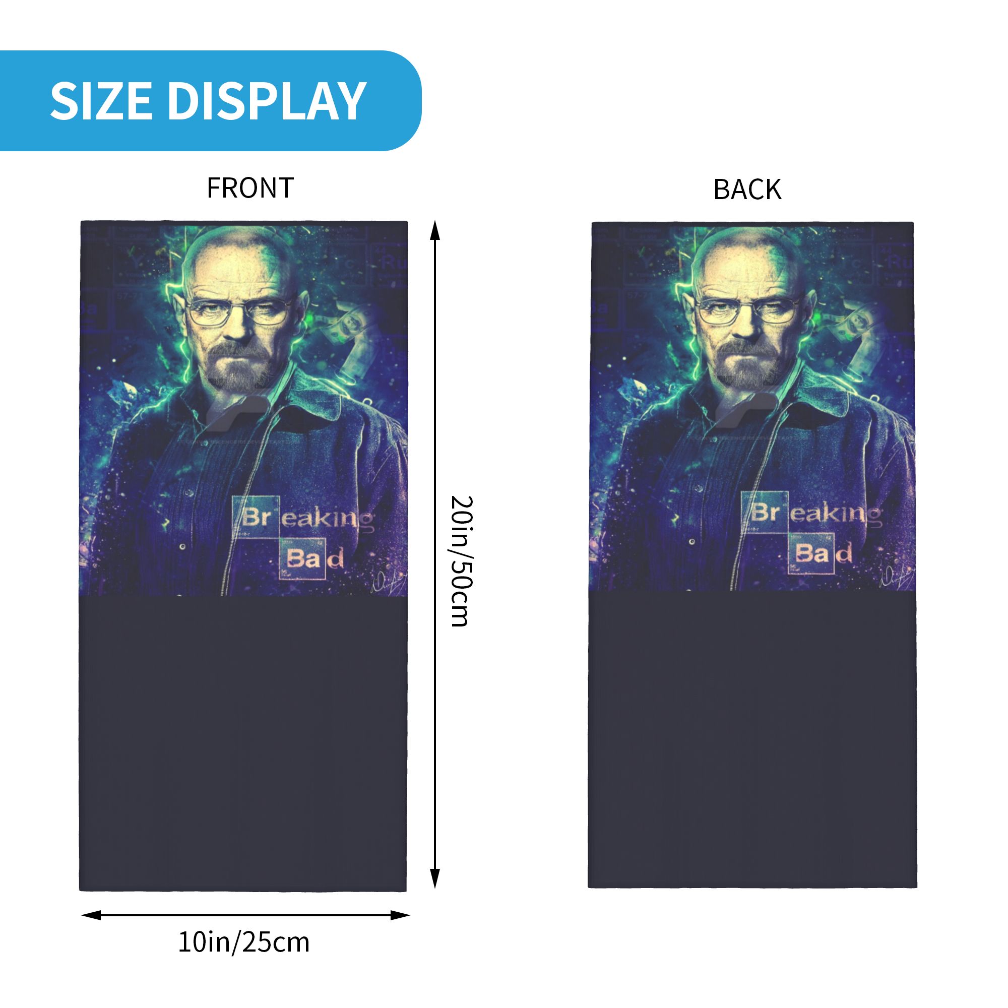 Custom Breaking Bad Walter Whi - Neck Gaiter Face Cover 评论和价格