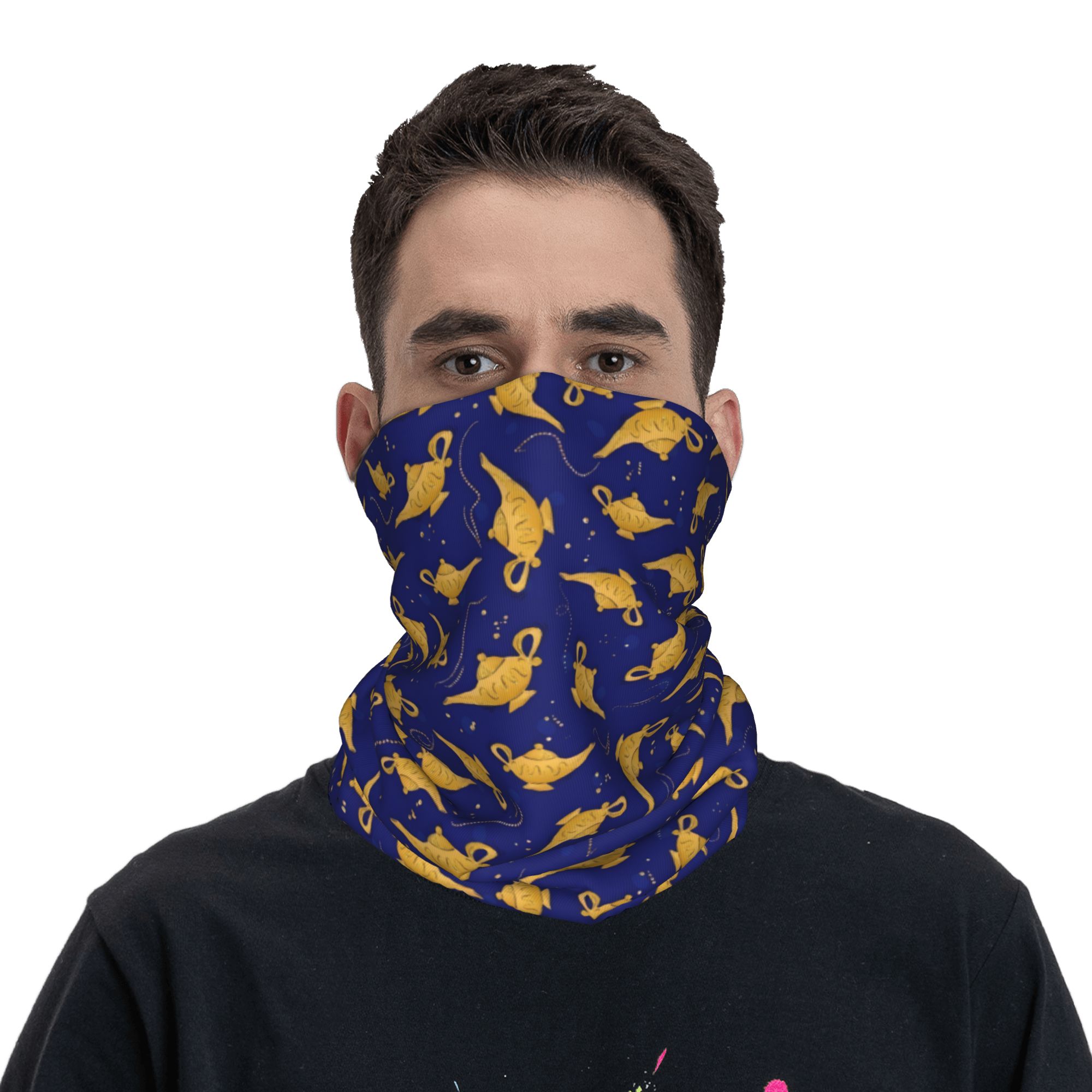 Custom A-Aladdin Genie Bandana - Neck Gaiter Face Cover 评论和价格