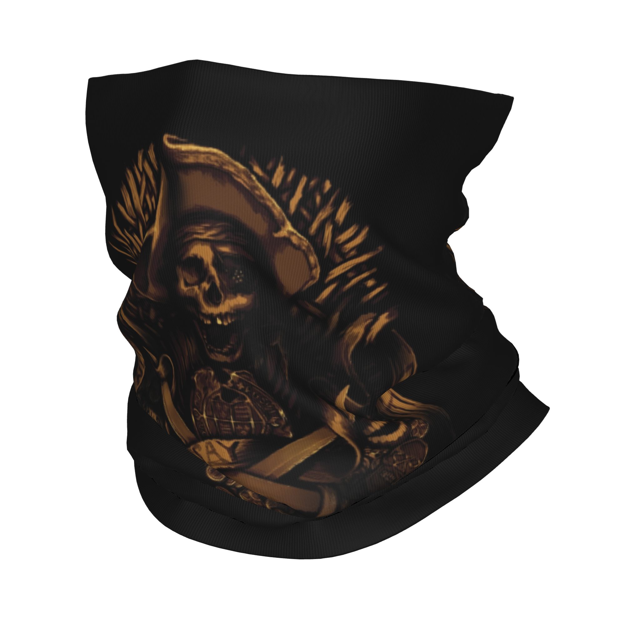 Custom Never Say Die Pirate Sk - Neck Gaiter Face Cover 评论和价格